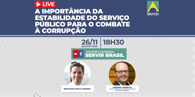 Live da Servir Brasil debate a importância da estabilidade no serviço público