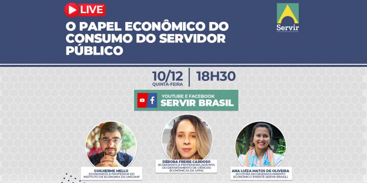 O impacto do consumo do servidor público na economia é tema de live da Servir Brasil